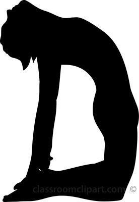 Yoga Backbend silhouette